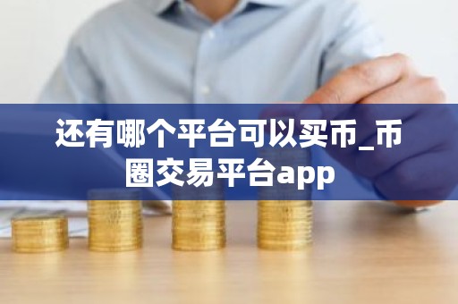 还有哪个平台可以买币_币圈交易平台app