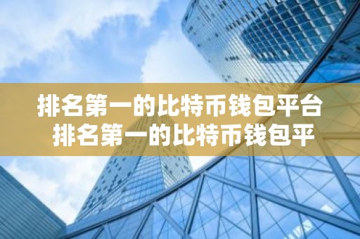排名第一的比特币钱包平台 排名第一的比特币钱包平台是哪个