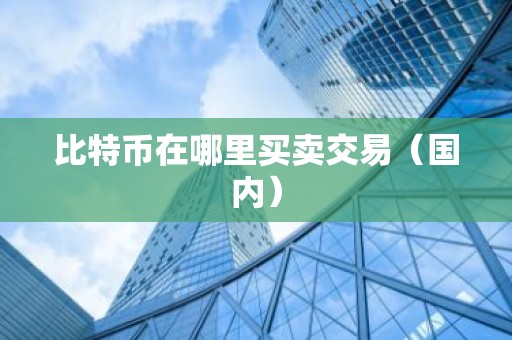 比特币在哪里买卖交易（国内）