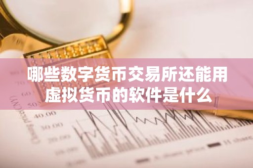 哪些数字货币交易所还能用 虚拟货币的软件是什么