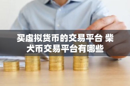 买虚拟货币的交易平台 柴犬币交易平台有哪些