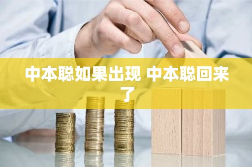 中本聪如果出现 中本聪回来了