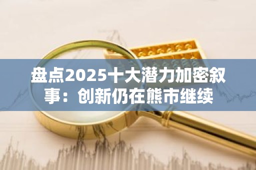 盘点2025十大潜力加密叙事：创新仍在熊市继续