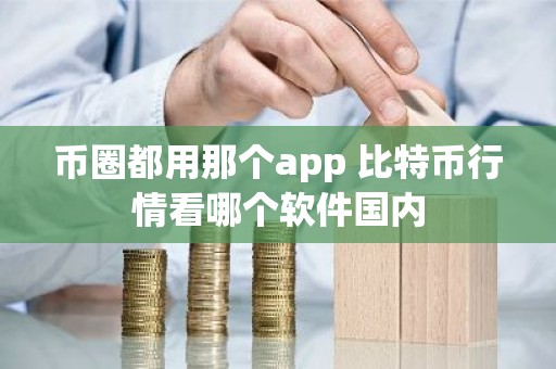 币圈都用那个app 比特币行情看哪个软件国内