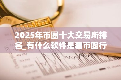 2025年币圈十大交易所排名_有什么软件是看币圈行情_哪个平台可以买币