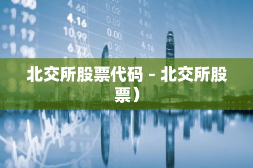 北交所股票代码 - 北交所股票）