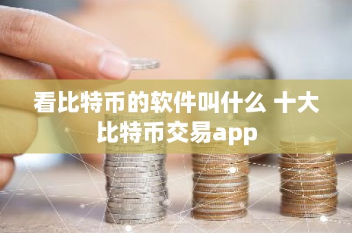 看比特币的软件叫什么 十大比特币交易app