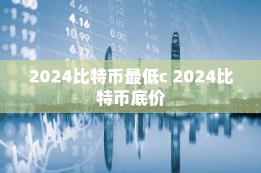 2024比特币最低c 2024比特币底价