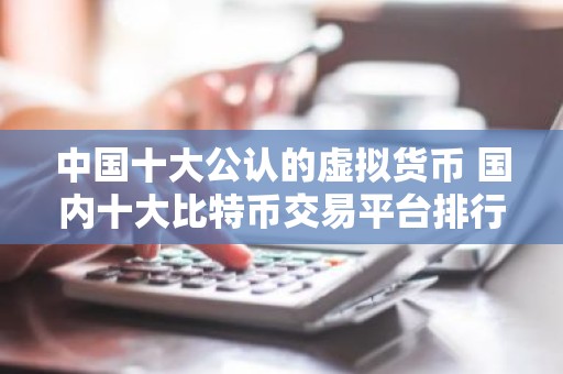 中国十大公认的虚拟货币 国内十大比特币交易平台排行