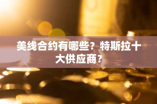 美线合约有哪些？特斯拉十大供应商？