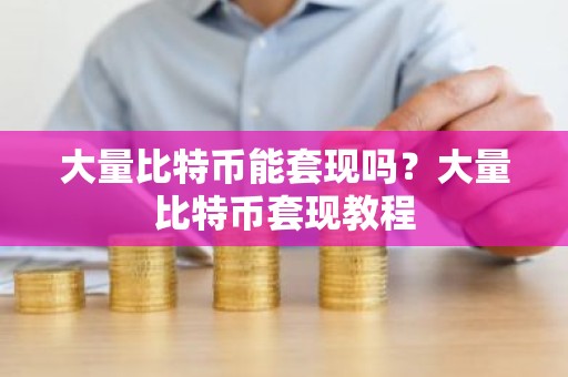 大量比特币能套现吗？大量比特币套现教程