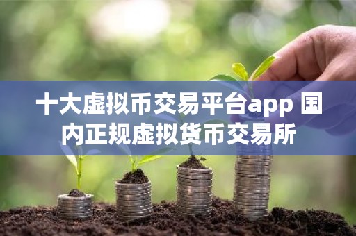 十大虚拟币交易平台app 国内正规虚拟货币交易所