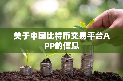 关于中国比特币交易平台APP的信息
