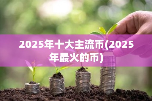 2025年十大主流币(2025年最火的币)