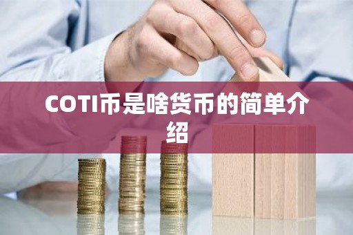 COTI币是啥货币的简单介绍
