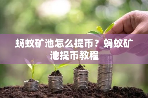 蚂蚁矿池怎么提币？蚂蚁矿池提币教程