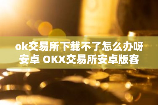 ok交易所下载不了怎么办呀安卓 OKX交易所安卓版客户端下载遇到困难