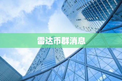 雷达币群消息