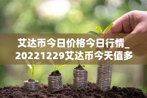 艾达币今日价格今日行情_20221229艾达币今天值多少钱？