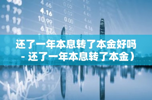 还了一年本息转了本金好吗 - 还了一年本息转了本金）