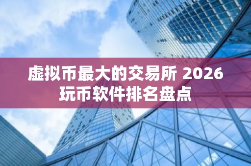 虚拟币最大的交易所 2026玩币软件排名盘点