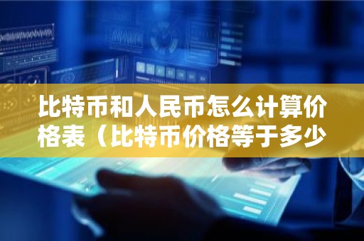 比特币和人民币怎么计算价格表（比特币价格等于多少人民币）