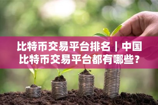 比特币交易平台排名｜中国比特币交易平台都有哪些？