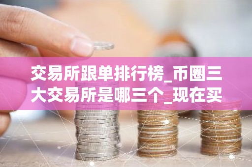 交易所跟单排行榜_币圈三大交易所是哪三个_现在买币app