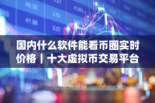 国内什么软件能看币圈实时价格｜十大虚拟币交易平台app