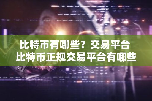 比特币有哪些？交易平台 比特币正规交易平台有哪些？