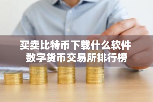 买卖比特币下载什么软件 数字货币交易所排行榜