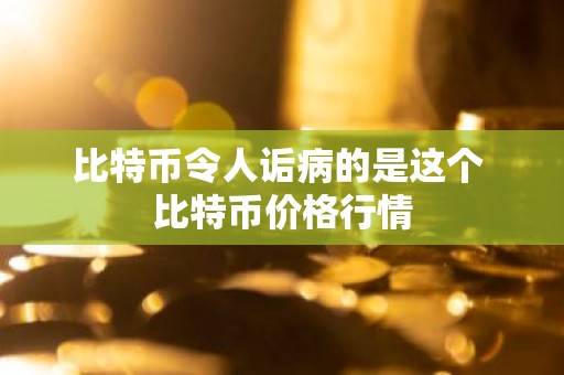 比特币令人诟病的是这个 比特币价格行情