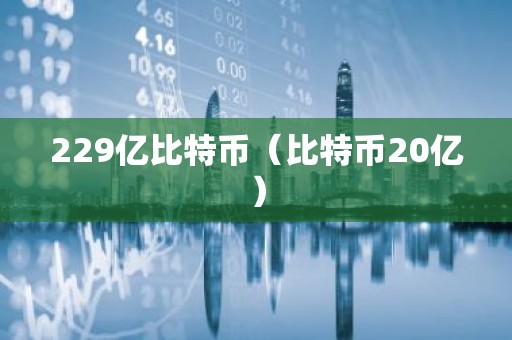 229亿比特币（比特币20亿）
