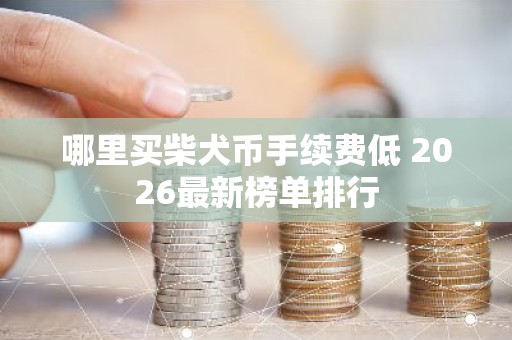 哪里买柴犬币手续费低 2026最新榜单排行