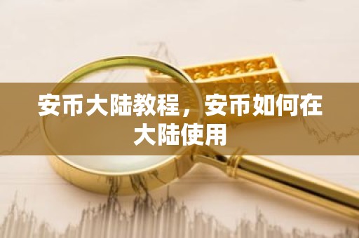 安币大陆教程，安币如何在大陆使用