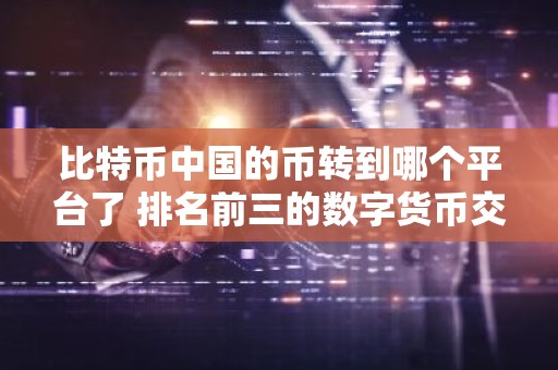 比特币中国的币转到哪个平台了 排名前三的数字货币交易所