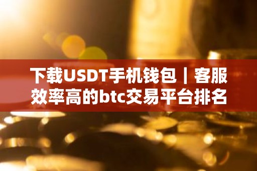 下载USDT手机钱包｜客服效率高的btc交易平台排名