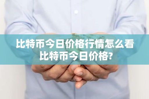 比特币今日价格行情怎么看 比特币今日价格?