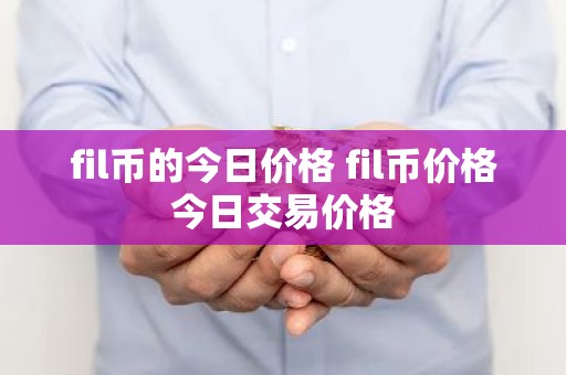 fil币的今日价格 fil币价格今日交易价格