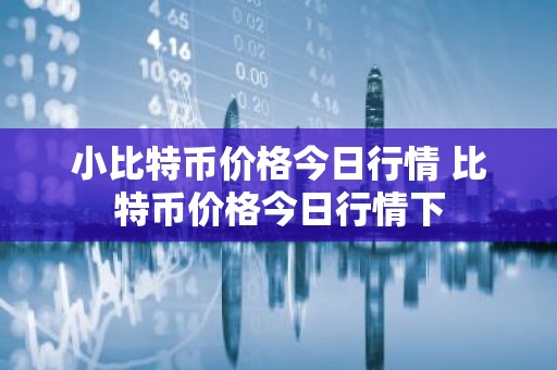 小比特币价格今日行情 比特币价格今日行情下