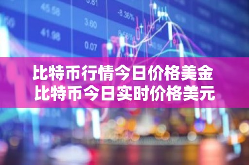 比特币行情今日价格美金 比特币今日实时价格美元