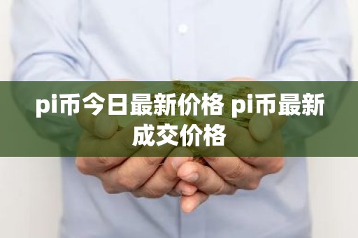 pi币今日最新价格 pi币最新成交价格