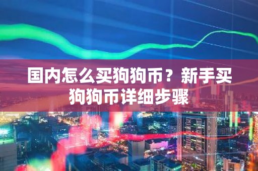 国内怎么买狗狗币？新手买狗狗币详细步骤