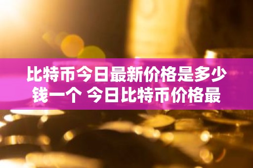 比特币今日最新价格是多少钱一个 今日比特币价格最新报价