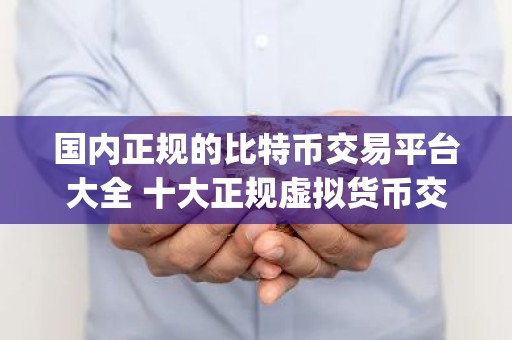 国内正规的比特币交易平台大全 十大正规虚拟货币交易所app
